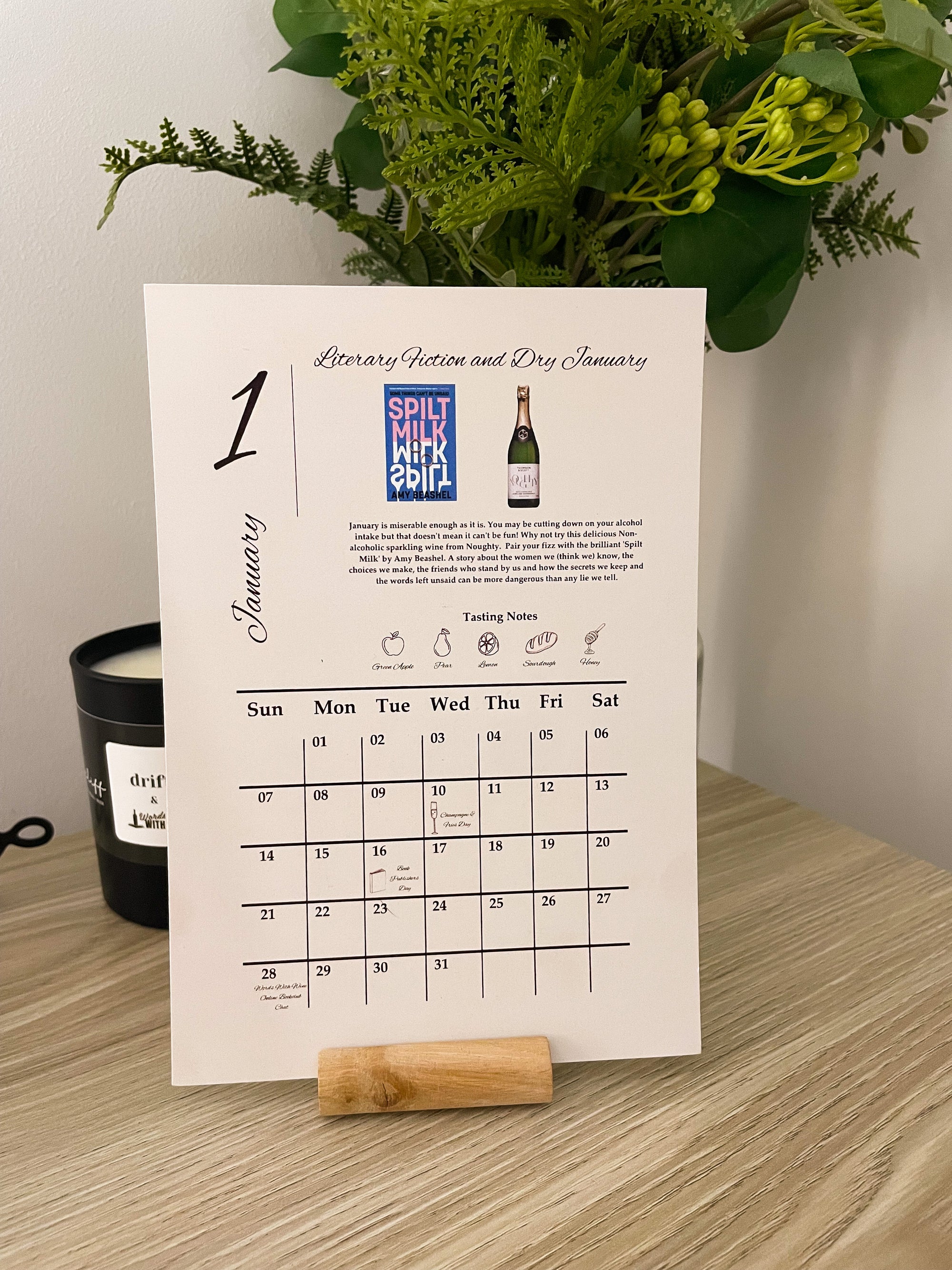 Words With Wine Calendar