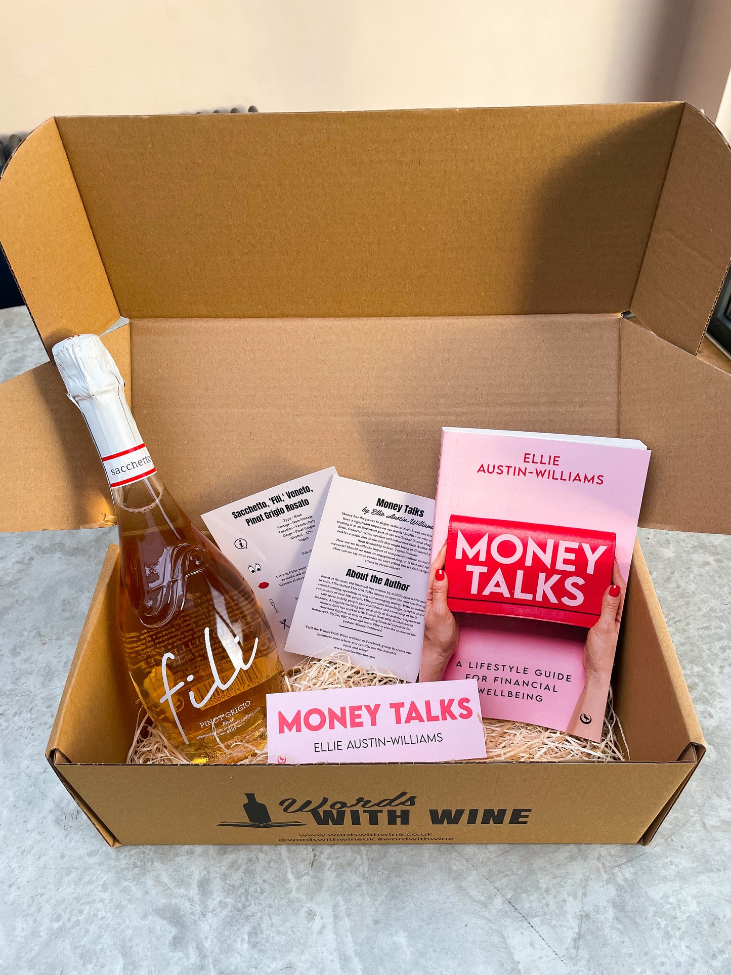 Money Talks x Words With Wine Box
