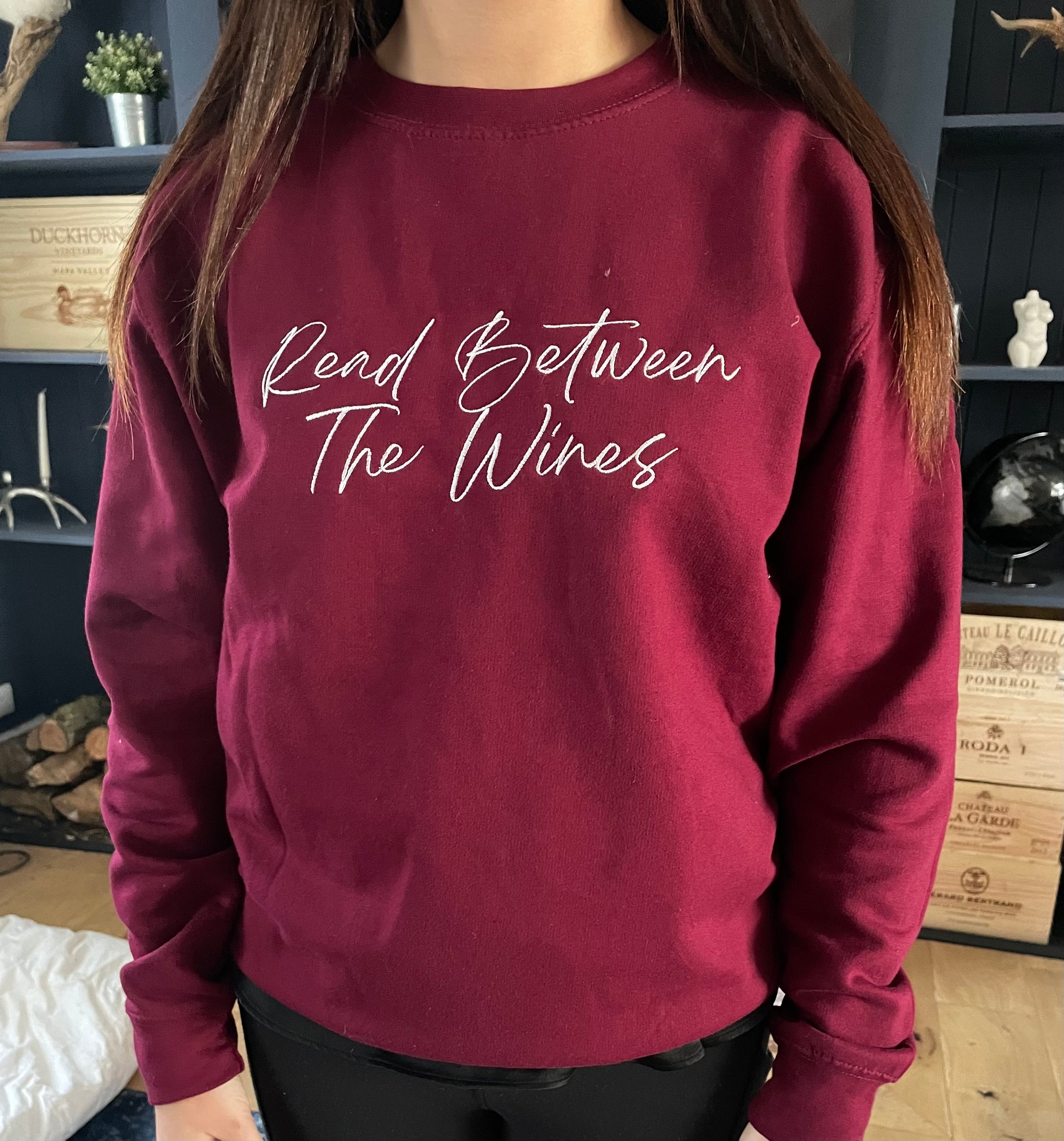 Read Between The Wines Burgundy Jumper