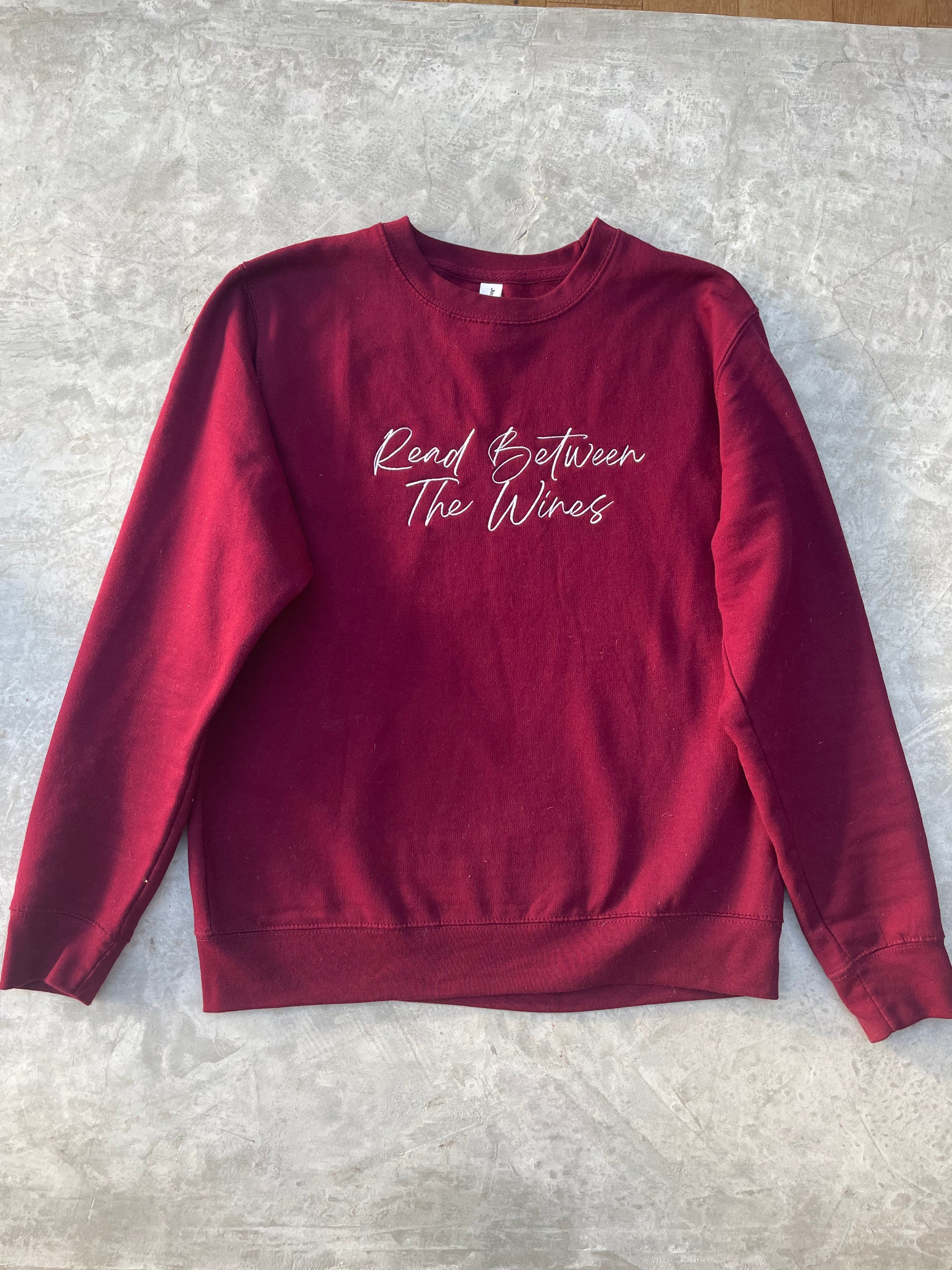 Read Between The Wines Burgundy Jumper