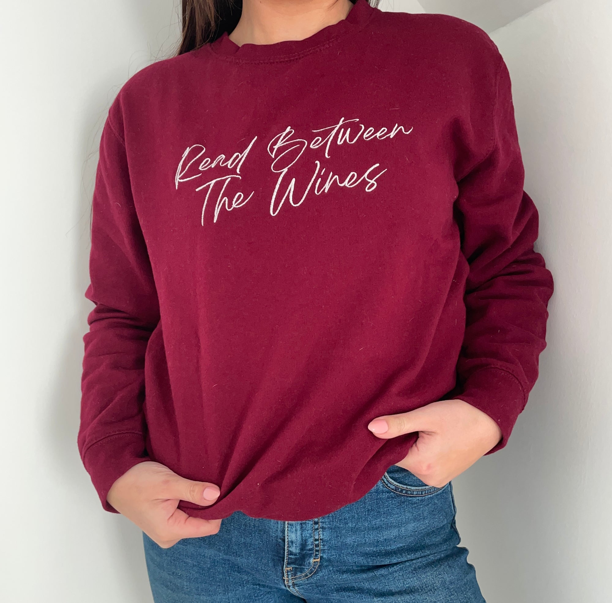 Read Between The Wines Burgundy Jumper